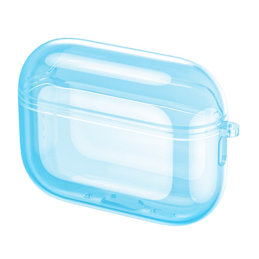 Apple AirPods Pro (3rd gen.) Transparent Flexible Plastic Case - Transparent / Blue