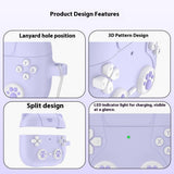 Apple AirPods Pro (3rd Gen.) Silicone Cat Case With Gamer Design - Pink