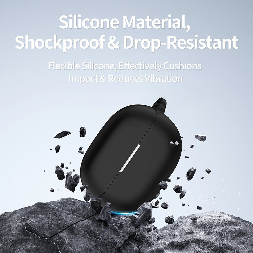 Huawei FreeBuds Pro 5 Silicone Case with Carabiner - Black