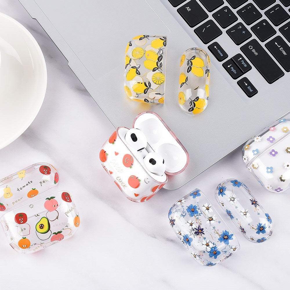 Apple AirPods (3rd Gen.) Hard Plastic Case with Pattern – Lemon