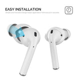 Apple AirPods (1st & 2nd Gen) Earbuds 3 Pack with Storage Case - Size S - Light Blue