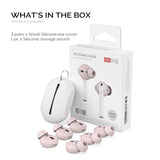 Apple AirPods (1st & 2nd Gen) Earbuds 3 Pack with Storage Case - Size S - Pink