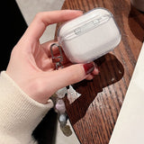 Apple Airpods Pro 2nd Gen (2022) Plastic Case - Transparent - Tulips