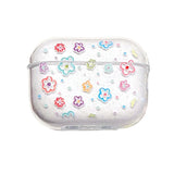 Apple Airpods Pro 2nd Gen (2022) Plastic Case - Transparent - Colorful Flowers