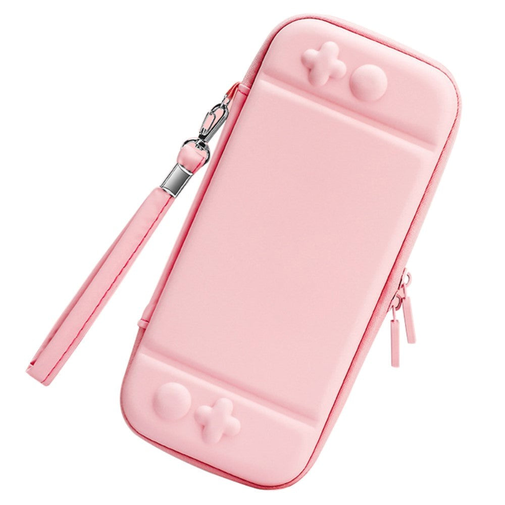 Nintendo Switch / Switch OLED Storage Shell w. Zipper - Pink