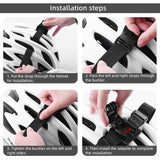 GoPro 4 - 11 Bicycle Helmet Strap with Holder - Black