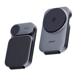 Aukey MagFusion 3-in-1 Magnetic Foldable Wireless Charger - MagSafe Compatible - Grey