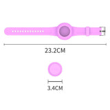 Apple AirTag Silicone Strap with 3D Design - Pink / Penguin