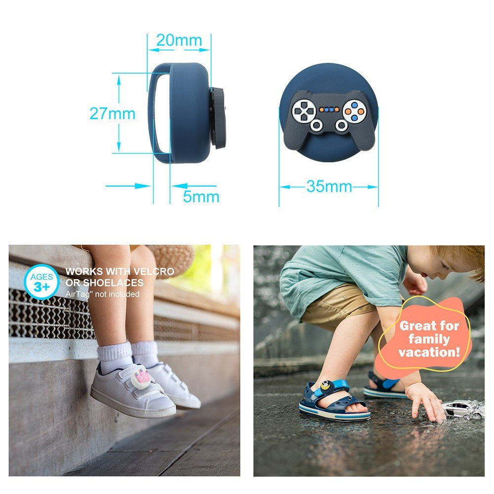 Apple AirTag Silikon Holder for Shoe with Motiv - Crown