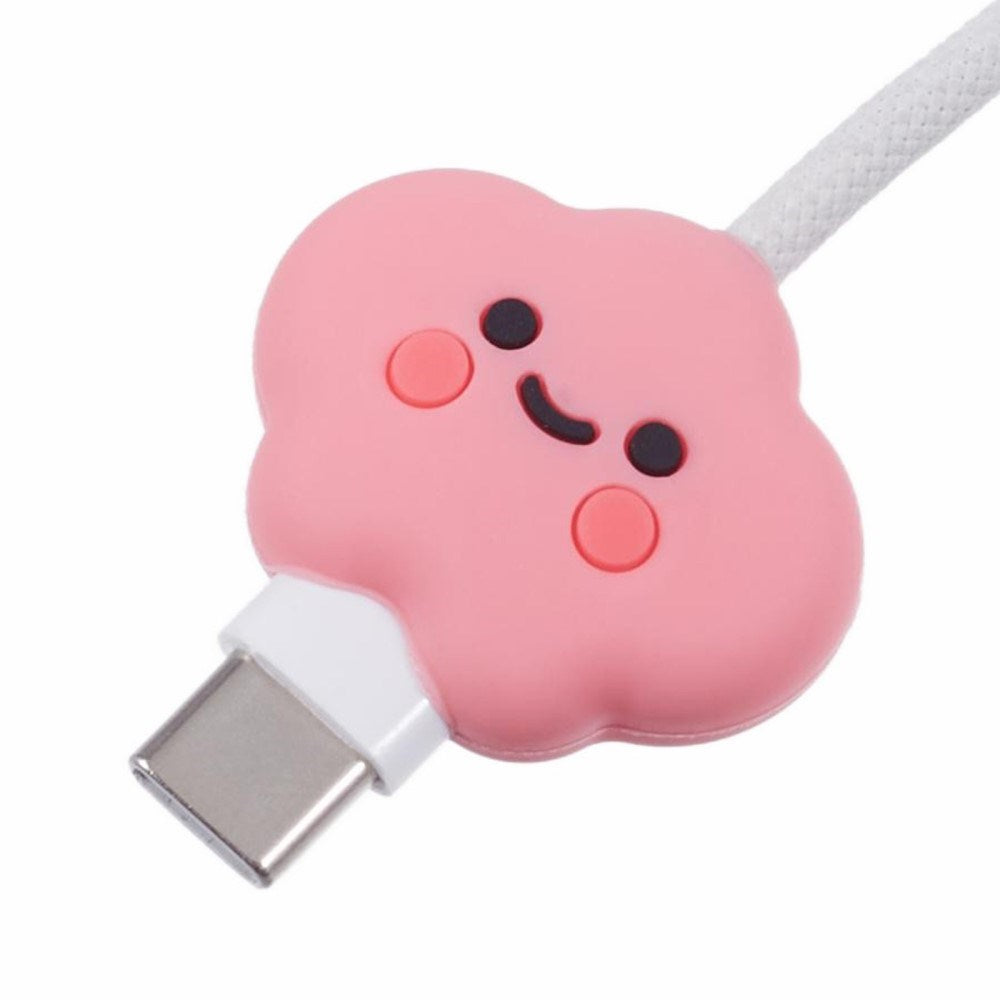 USB-C Cable Protector - Pink Cloud