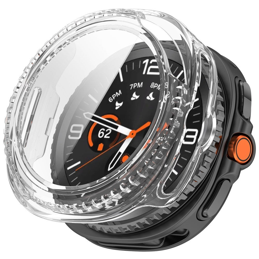 Samsung Galaxy Watch 8 Classic (46mm) Hard Plastic Case with Built-in Screen Protector - Transparent