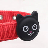 AirTag Plastic Case with Cat Face - Pink