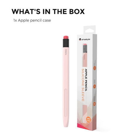 Apple Pencil 2 Generation Soft Silicone Pencil Case - Pink