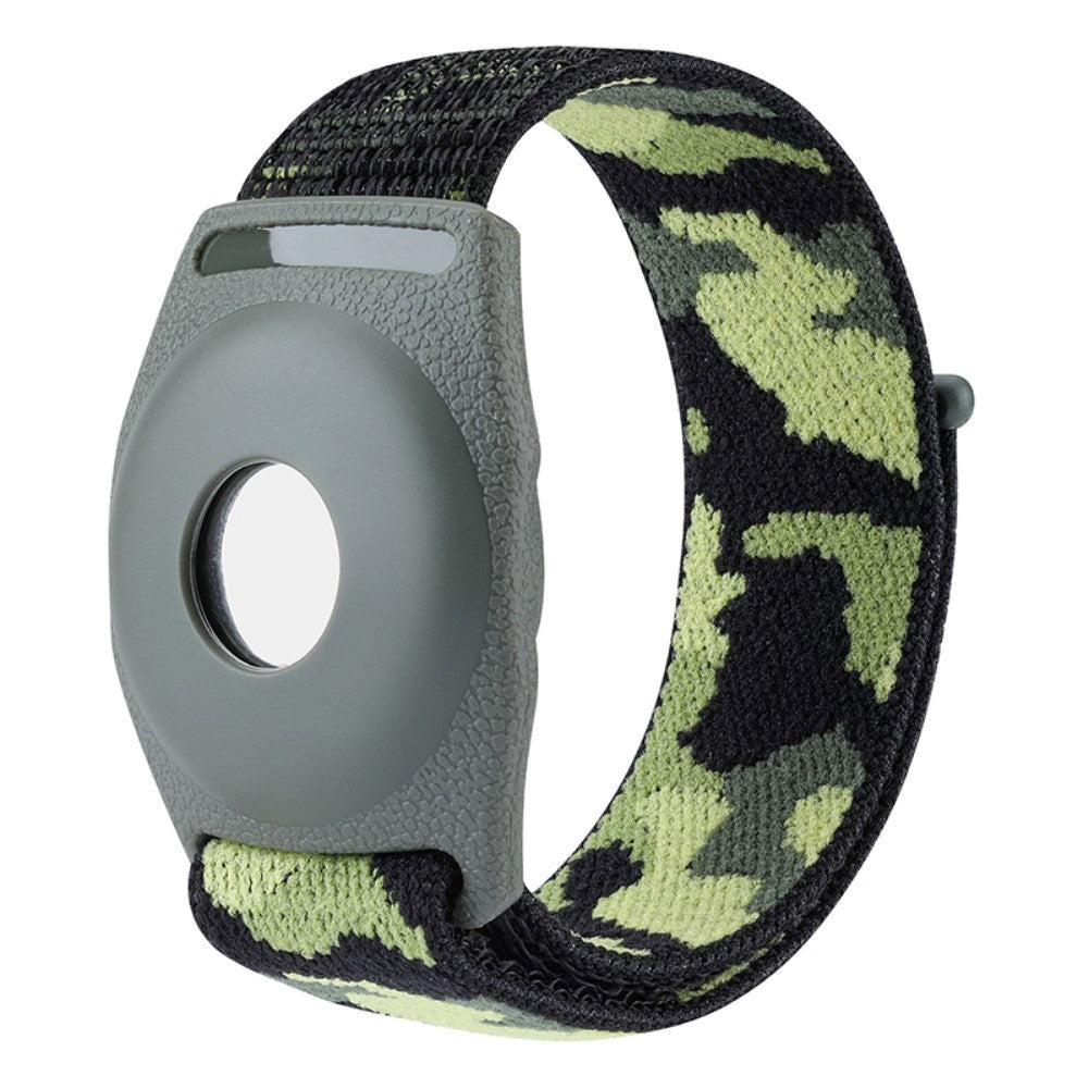 AirTag Nylon Children's Strap - Green Camouflage