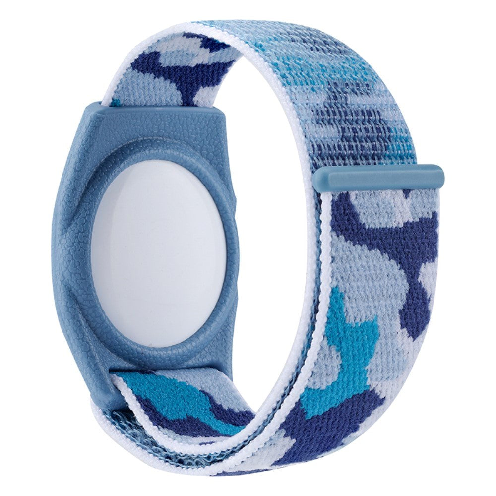 AirTag Nylon Children's Strap - Blue Camouflage