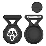 AirTag Silicone Case w. Brooch & Motif - Ghost