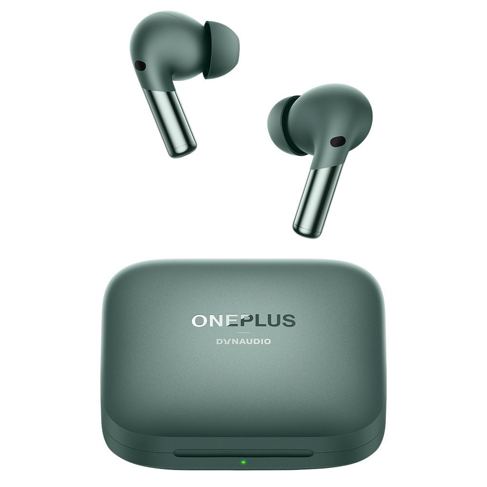 Original OnePlus Buds Pro 2 - True Wireless In-Ear Headphones with Wireless Charging Case - Green