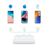 Choetech Mini 5W PowerBank 3000 mAh 3-in-1 Micro-USB / USB-C / Lightning - With Charging Cable - White