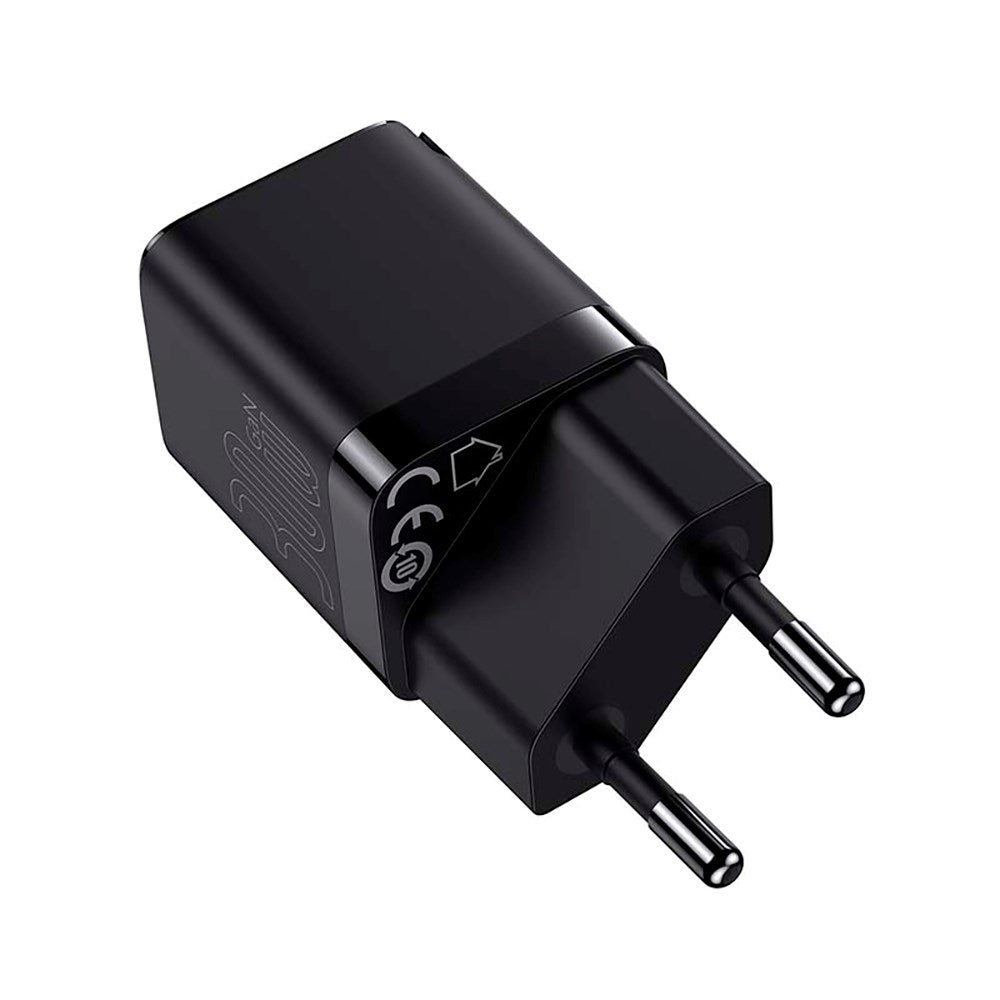 Baseus GAN3 30W Fast Charger Wall charger with USB-C - Black