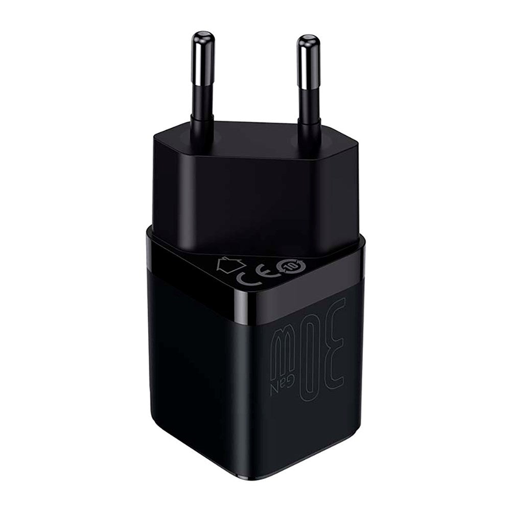 Baseus GAN3 30W Fast Charger Wall charger with USB-C - Black