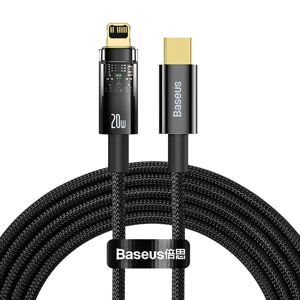 Baseus Explorer Series 20W - USB-C to Lightning Cable - 2m - Black