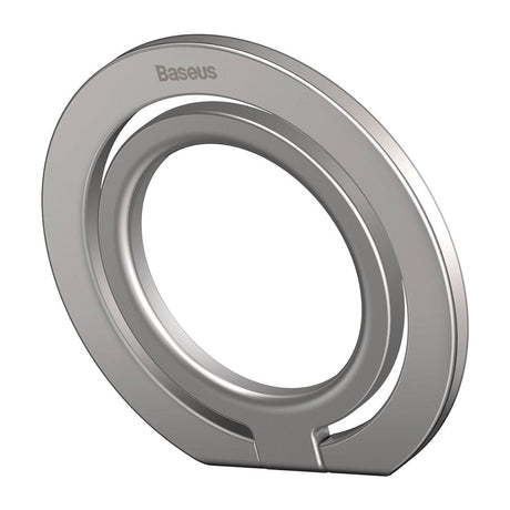 Baseus Halo Magnetic Finger Ring / Stand - MagSafe Compatible - Silver