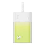 Baseus Popsicle 5200mAh Powerbank 20W with Built-in Lightning Cable - White / Green
