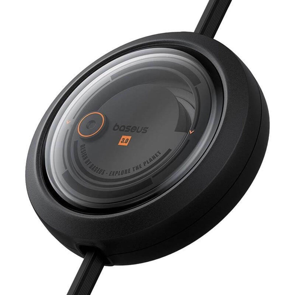 Baseus Free2Draw 3-in-1 Retractable Multi Cable - USB-A to USB-C / Lightning / Micro USB - 1.1m - Black