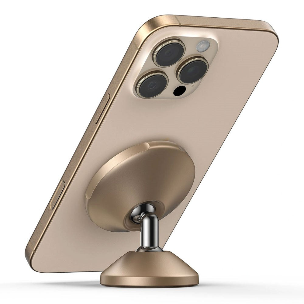 Baseus GoTrip Car Phone Holder - Windshield / Dashboard - MagSafe Compatible - Gold