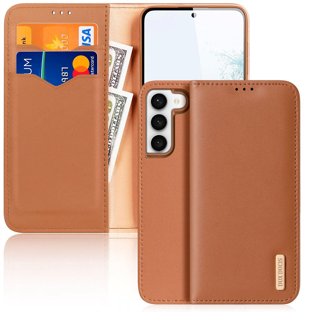 Samsung Galaxy S23 DUX DUCIS Hivo Series Flip Case - Brown