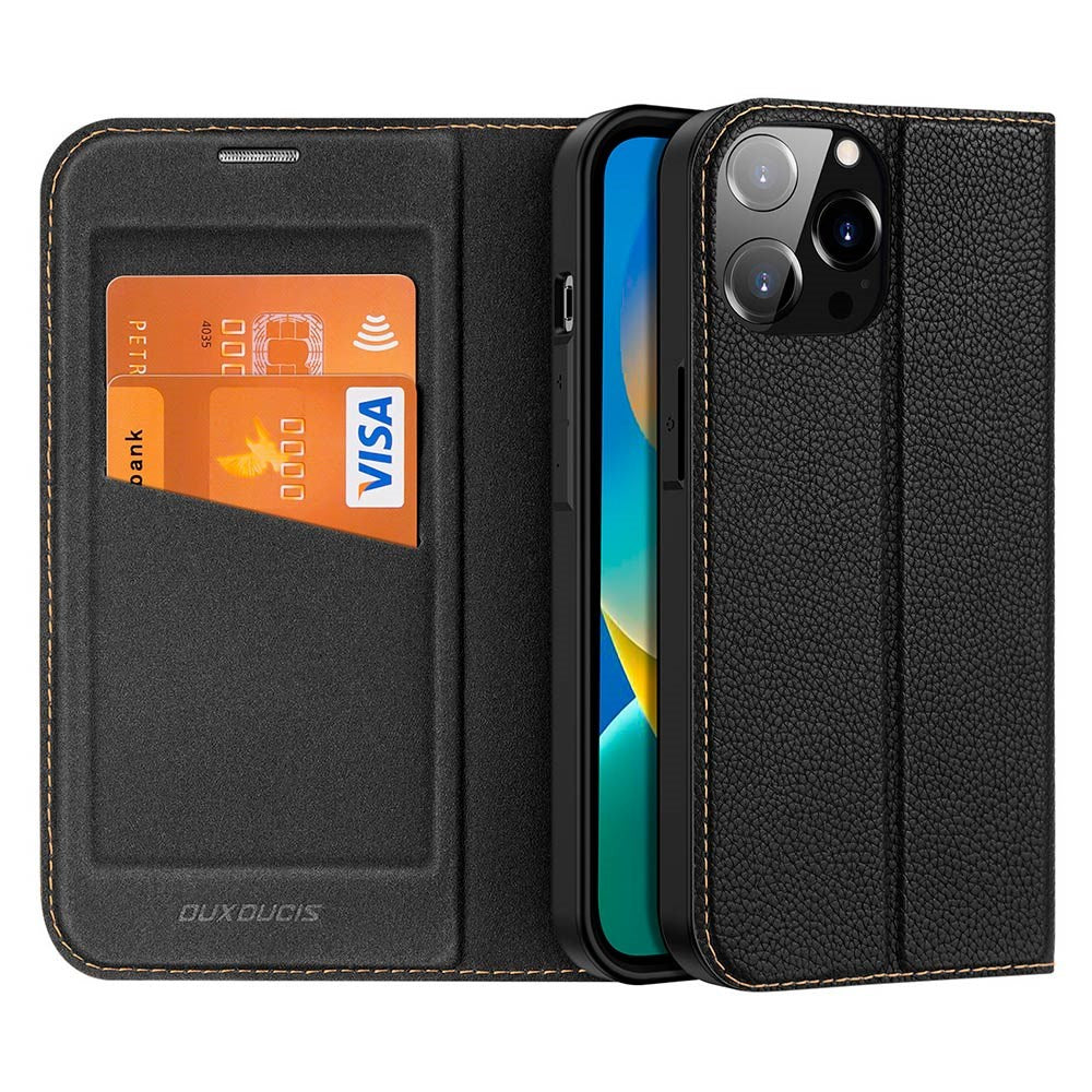 DUX DUCIS iPhone 14 Pro Skin X2 Premium Wallet Case - Black