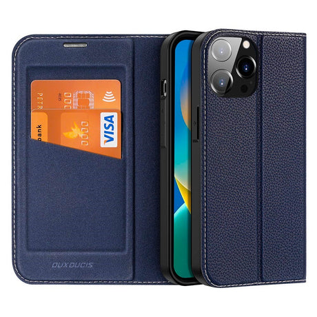 DUX DUCIS iPhone 14 Pro Skin X2 Premium Wallet Case - Blue