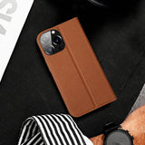 DUX DUCIS iPhone 14 Pro Max Skin X2 Premium Wallet Case - Brown