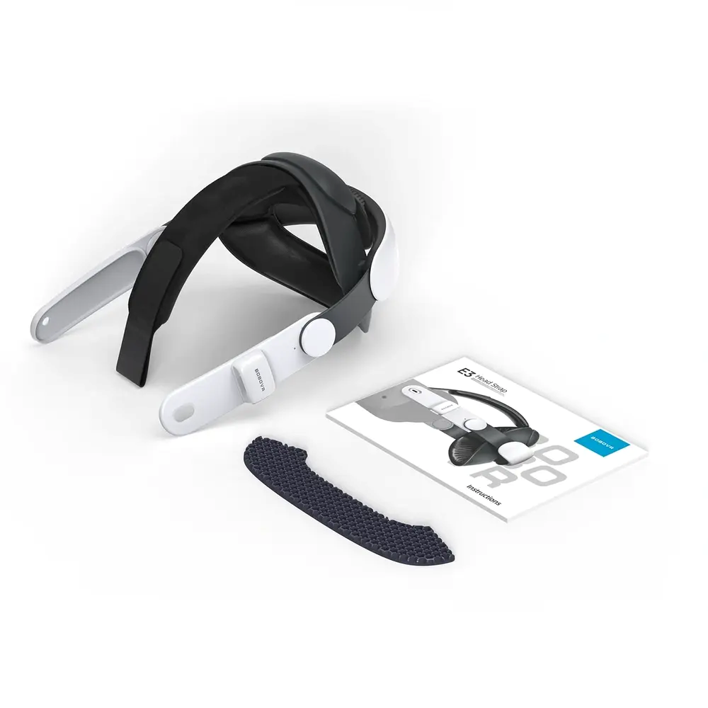 BOBOVR E3 Head Strap for Meta Quest 3 / 3S - Black / White
