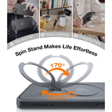 TORRAS iPhone 16e Ostand Spin Hybrid Case with Kickstand - Black