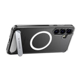 TORRAS Samsung Galaxy S25 Pstand Hybrid Case with Stand Function - MagSafe Compatible - Transparent