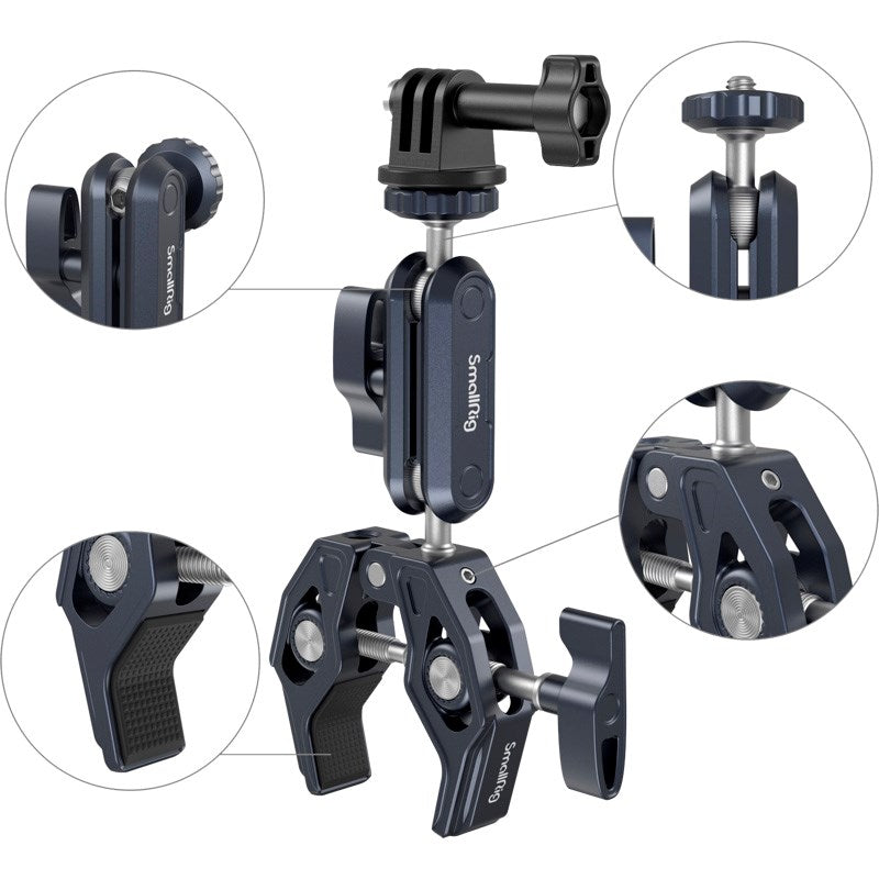 SmallRig 3757 Crab-Shaped Kit with Ballhead Magic Arm - Black