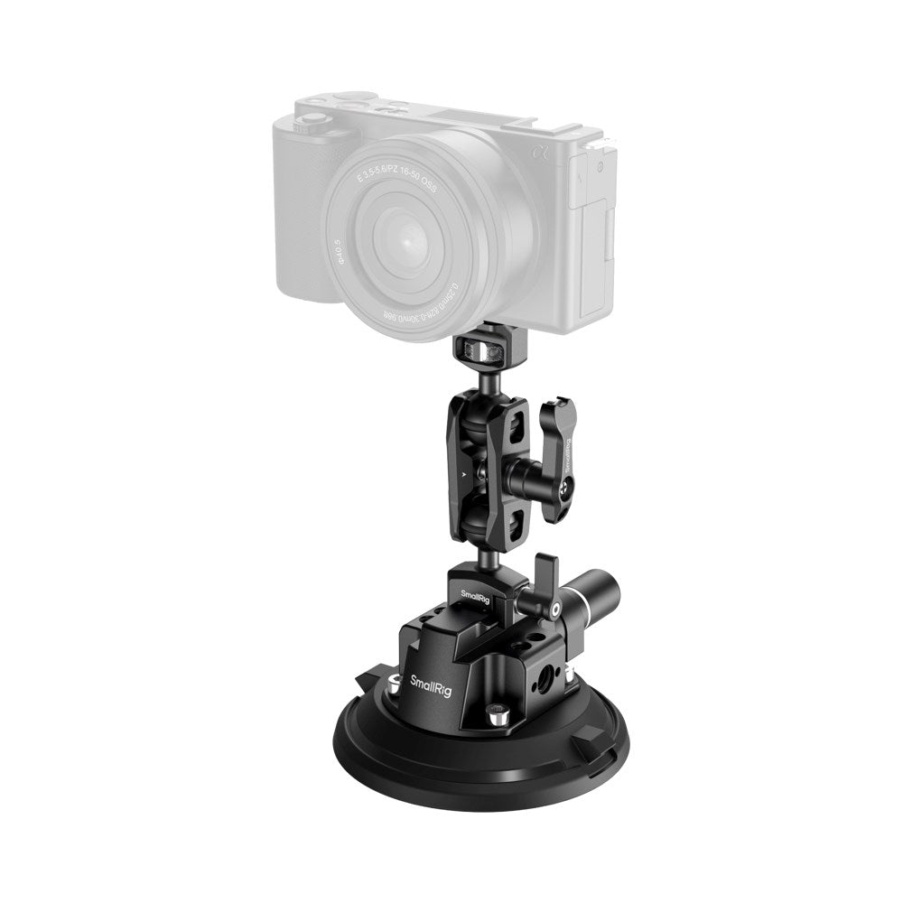 SmallRig 4236 4" Suction Cup Camera Mounting Kit for Vehicle - Black