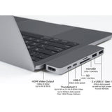 Hyper HyperDrive Duo 7-in-2 USB-C Hub - Grey