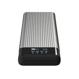 Hyper HyperJuice 245W Powerbank 27,000mAh with 4 x USB-C & Display - Grey / Black