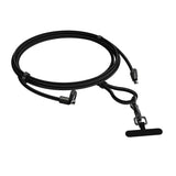 Devia 2-in-1 Adjustable Phone Strap & USB-C to USB-C Cable - Black