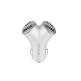 Devia Y-Shaped Car Charger 48W 2 x USB-C 2 x USB-A - Silver
