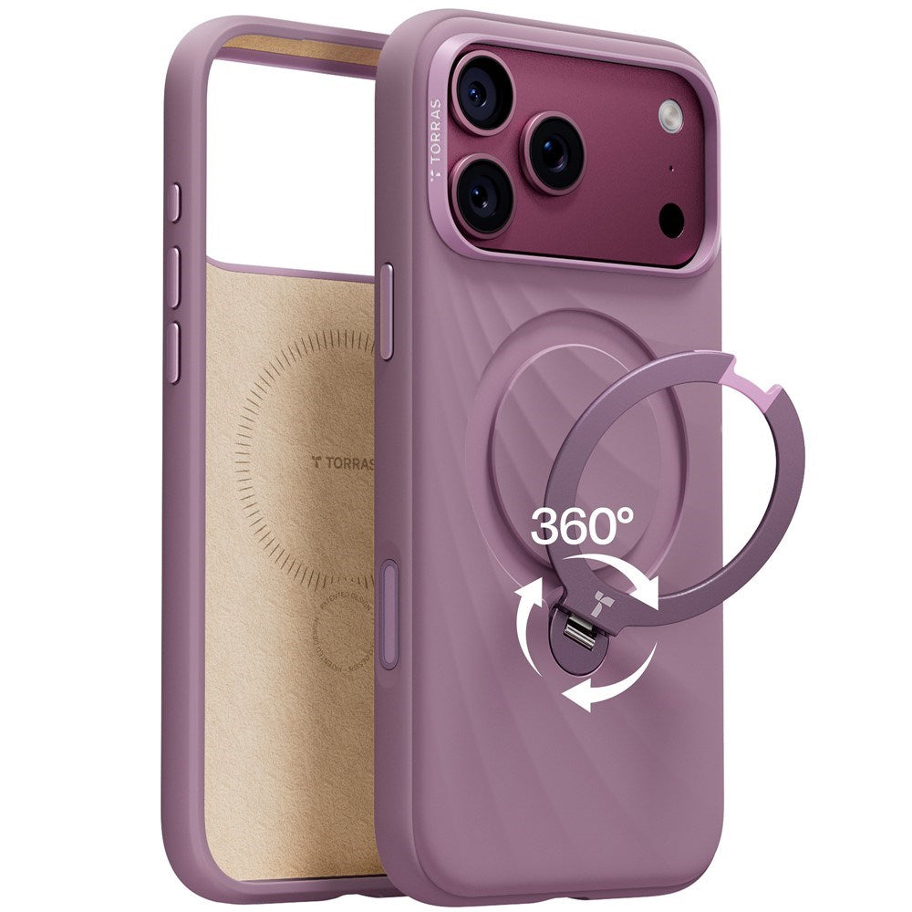iPhone 18 Pro / 17 Pro TORRAS Ostand Q3 Wind Case - MagSafe Compatible - Purple