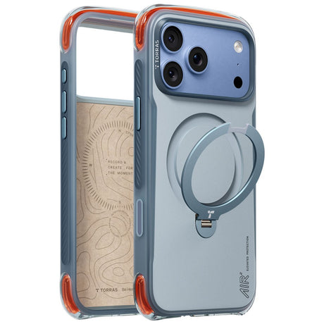 iPhone 18 Pro / 17 Pro TORRAS Ostand Q3 Air Case - MagSafe Compatible - Blue