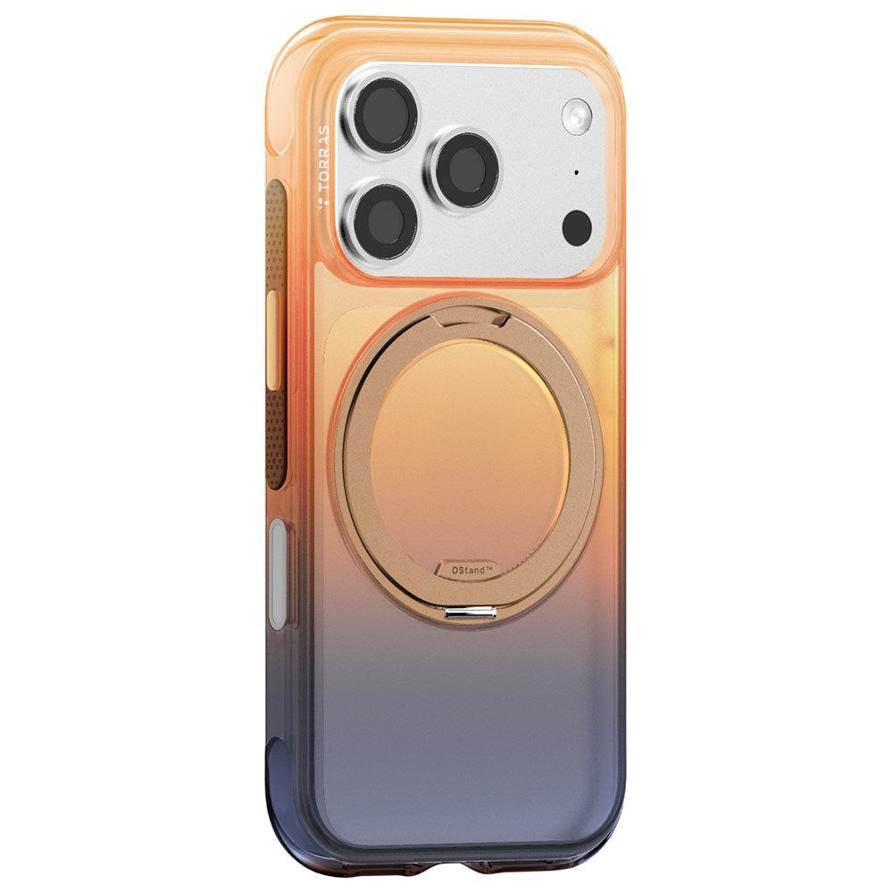 iPhone 18 Pro / 17 Pro TORRAS O3 Air Gradient Case - MagSafe Compatible - Orange / Blue
