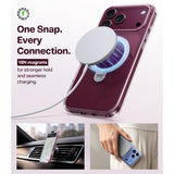 iPhone 18 Pro Max / 17 Pro Max TORRAS Ostand Q3 Spin Case - MagSafe Compatible - Transparent