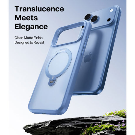 iPhone 18 Pro Max / 17 Pro Max TORRAS Ostand Q3 Spin Case - MagSafe Compatible - Blue