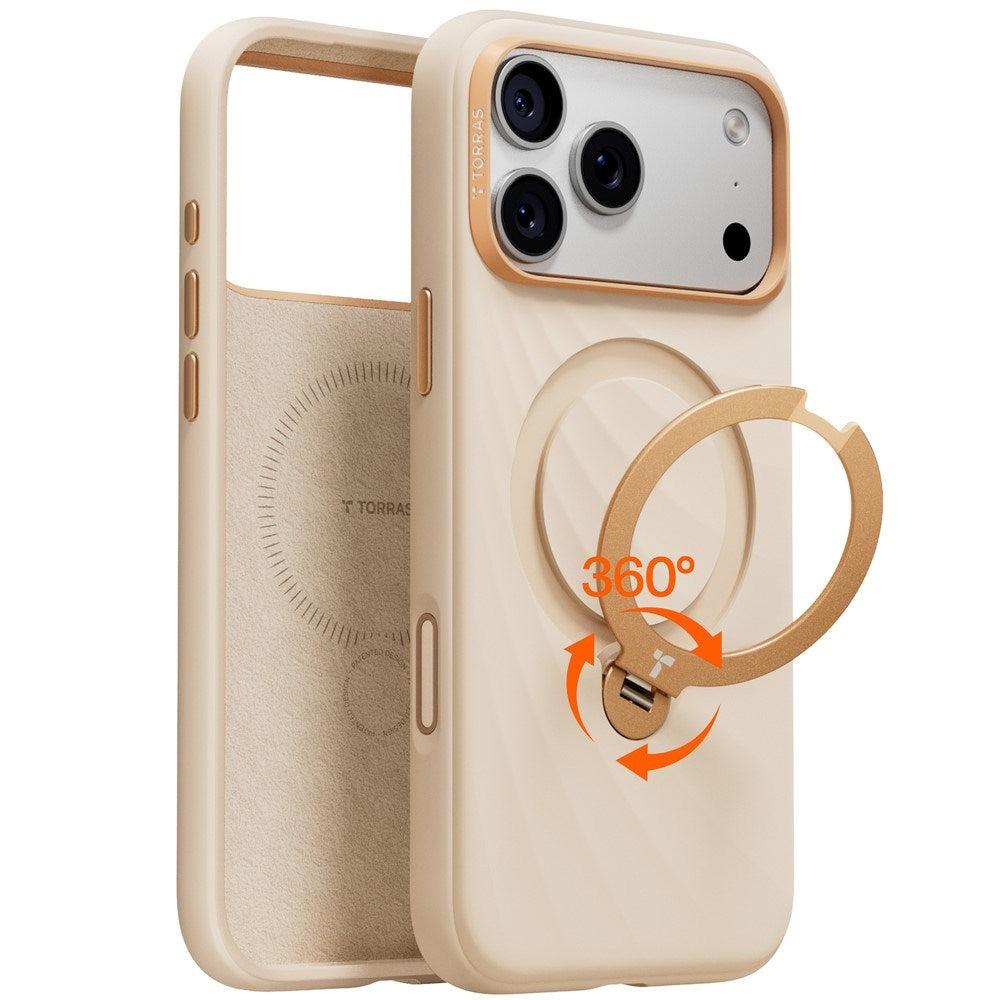 iPhone 18 Pro Max / 17 Pro Max TORRAS Ostand Q3 Wind Case - MagSafe Compatible - Beige