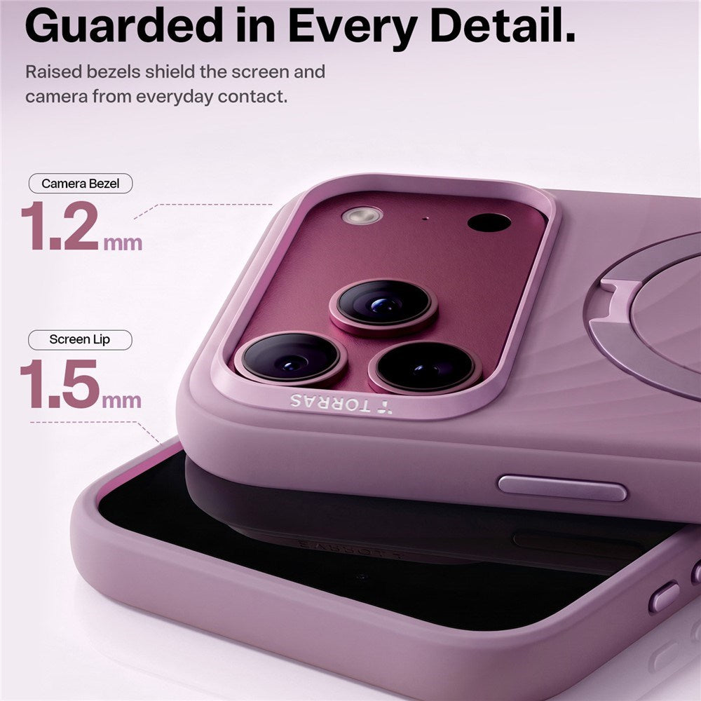 iPhone 18 Pro Max / 17 Pro Max TORRAS Ostand Q3 Wind Case - MagSafe Compatible - Purple