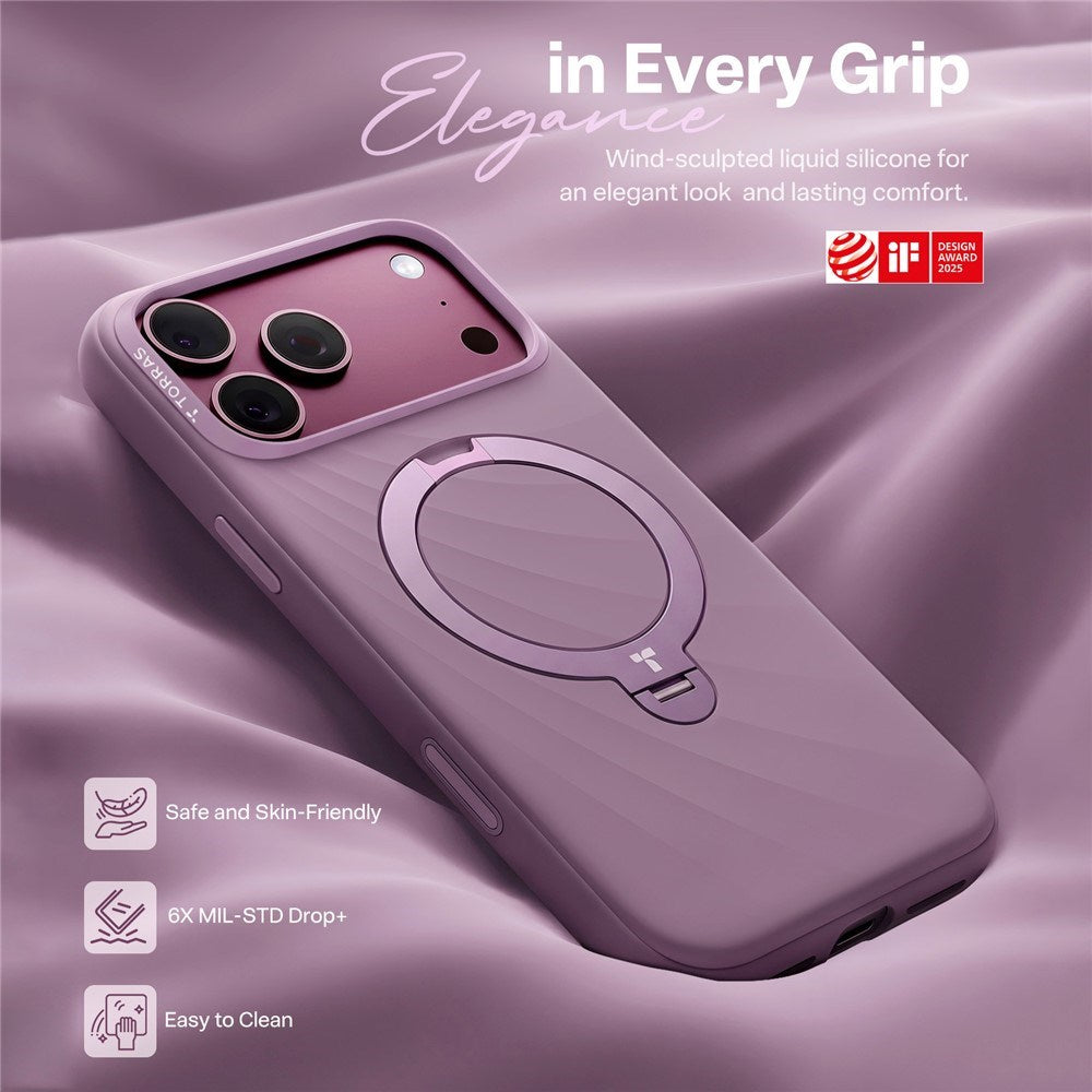 iPhone 18 Pro Max / 17 Pro Max TORRAS Ostand Q3 Wind Case - MagSafe Compatible - Purple